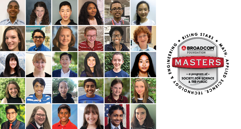 Top 30 Broadcom MASTERS 2019 Finalists Are Announced